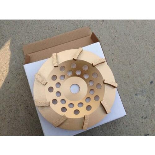 Spiral Turbo Diamond Cup Wheels for Concrete Grinding single row 7" inch 180mm