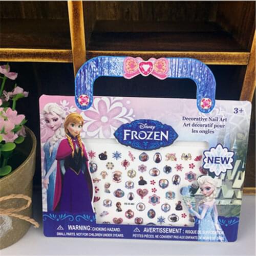 Disney waterproof stickers toys girl nail stickers pony frozen Princess cartoon nail stickers children stickers early education