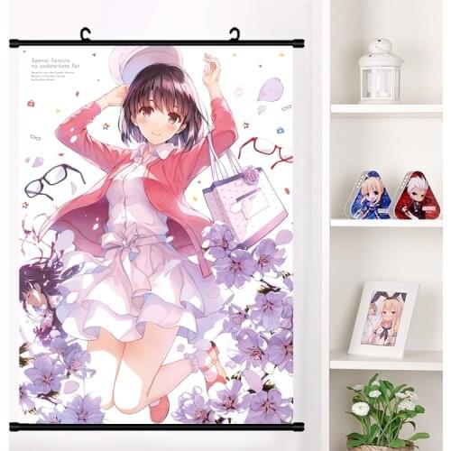 Japan Anime How to Raise a Boring Girlfriend Katou Kato Megumi Cosplay Wall Scroll Mural Poster Wall Hang Poster Home Art Decor