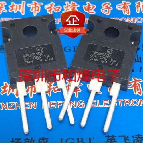 10PCS W20NK50Z STW20NK50Z TO-247 500V 20A 100% New&original