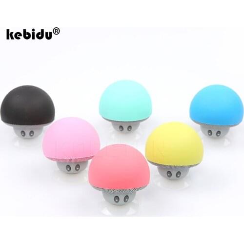 2020 Hot Colorful Waterproof Speakers Wireless Bluetooth Mushroom Speaker Bluetooth 4.1 HiFi Stereo Music Speaker For Phone