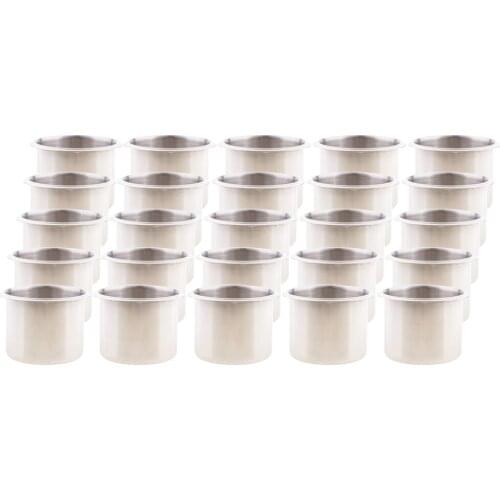 25 Pieces Polished Universal Cup Drink Holder for Boat RV Game Table Trailer
