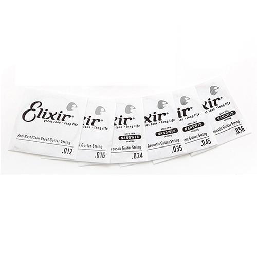 6 Pcs/Set Acoustic Guitar Strings 80/20 Bronze Alloy Brass Hexagonal Steel Core Strings For Musice Instruments Guitar Part