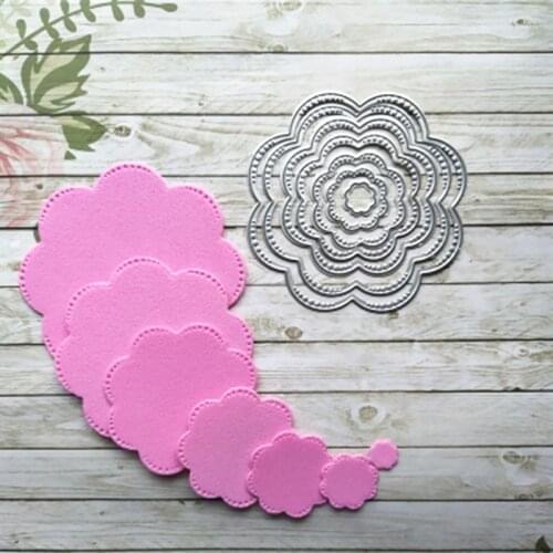 7Pcs/lot Flowers Scrapbooking Cutting Dies Embossed Creative Knife Template for DIY Paper Album Photo Card Making Dies Cut Die