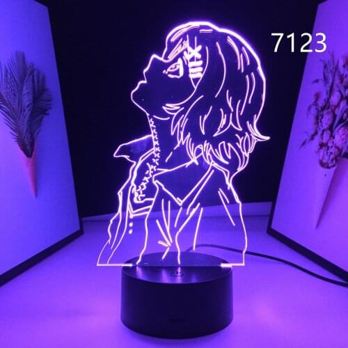 Anime Tokyo Ghoul Juuzou Suzuya 3D Lamp for Cool Birthday Gift Bedroom Decor Nightlight Manga Tokyo Ghoul LED Night Light