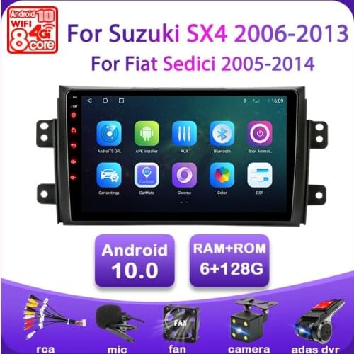 Android 10 Car Radio For Suzuki SX4 1 2006 - 2014 For Fiat Sedici 189 2005 - 2014 Multimedia Player Navigation 2 din Head unit
