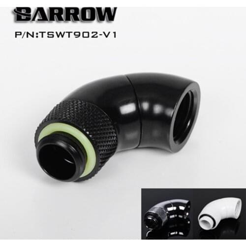 Barrow G1/4" 90 Degree Serpentine Double Rotary Fitting Water Cooling TSWT902-V1
