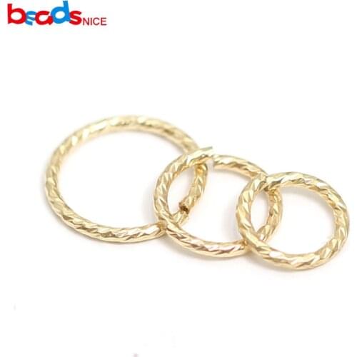 Beadsnice Gold Filled Twisted Open Jump Ring Diy Jewelry Making Supplies Brass Jump Ring 39948