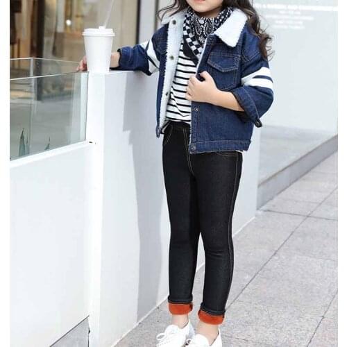 Kids Winter Pants for Girls Leggings Candy Color Girl Warm Long Pants Girls New Year Velour Thick Child Trousers for Teenagers