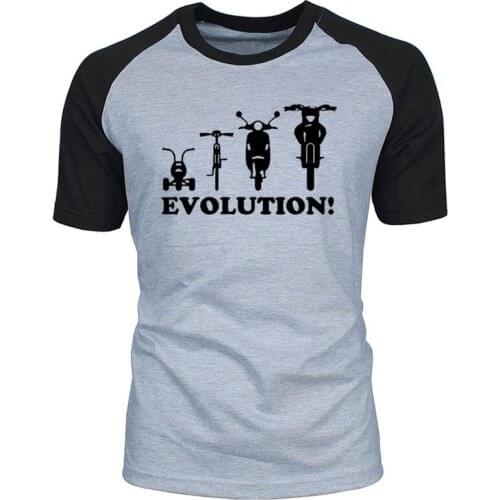 Evolution Of A Tricycle Bicycle Moped Motorbike Funny T Shirt For Youth Men O Neck Short Sleeve Cotton Summer Tops Tee EU Size