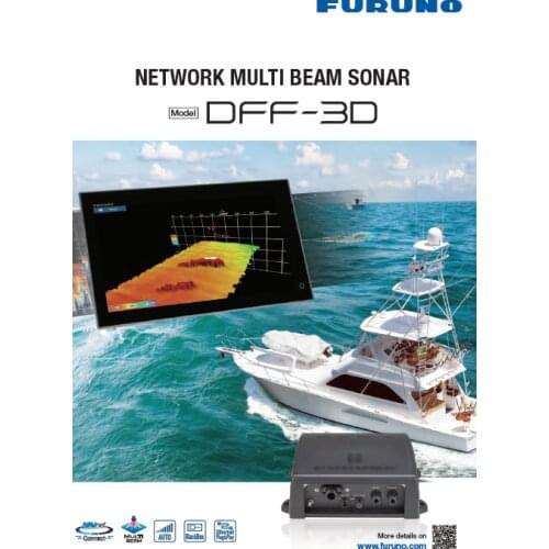 Furuno ship network multi beam sonar DFF-3D fish finder echo sounder marine electronics navigation communication with transducer