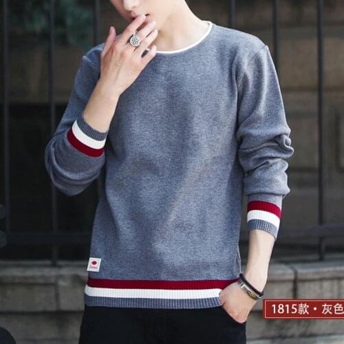 Oversized Crewneck Sweater Men 2021 New Fall Solid Hip Hop Japanese Streetwear Pullovers Fake Two Men Sweaters Male O63