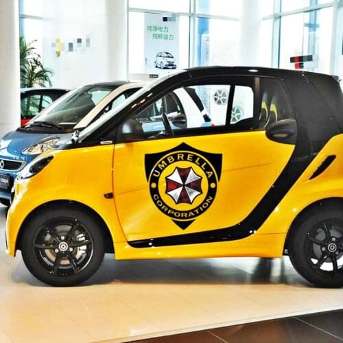 Aliauto Funny Car Accessories Umbrella Corporation Shield mark Car Sticker Decal for Volkswagen Polo Golf Audi A3 Ford Focus 2