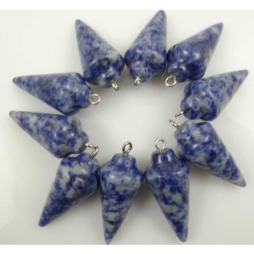 Natural stone crystal Quartz Opal Turquoises lapis tiger eye Opal charm Pendant for diy Jewelry making necklaces Accessories10pc