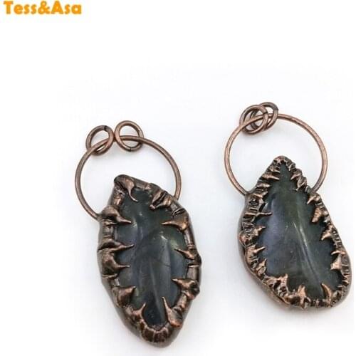 3pcs Natural Labradorite Embedded Pendant Necklace Men Energy Moonstone Necklace for Women Fashion Jewelry Gift Pendant Necklace