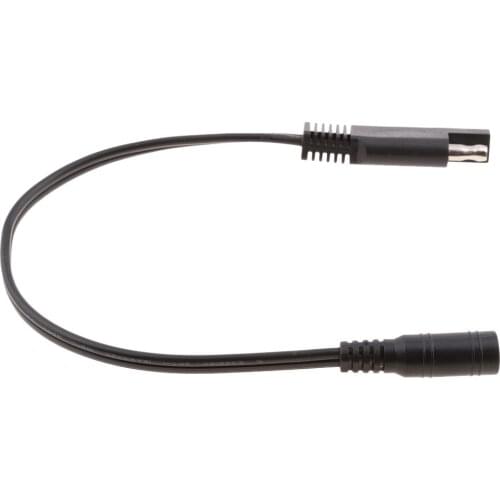 10" SAE Connection to DC 5.5x2.1mm Coax Jack Motorcycle Clothing Adapter