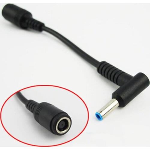 DC Power Charger Converter Adapter Cable Line Cord 7.4mm To 4.5mm Replacement For HP Blue Tips