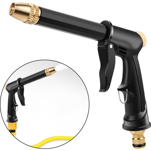 Portable High Pressure Long Rod Car Washer Water Gun Garden Hose Watering Sprayer 360° Rotaing Spray Guns Nozzle Control