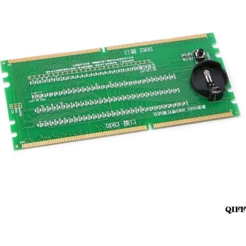 Drop Ship&Wholesale DDR2 and DDR3 2 in 1 illuminated Tester with Light for Desktop Motherboard APR29