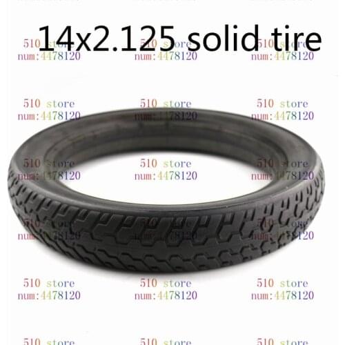 Good quality 14 X 2.125 solid Tire fits Many Gas Electric Scooters and e-Bike 14X2.125