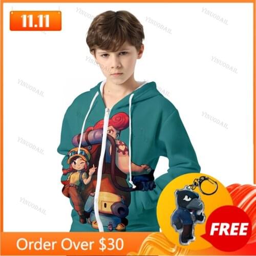 Streetwear Browlers 3d Swearshirt Men and Women Tops Kids Hoodie Battles Hip Hop Streetwear Game Hoodies Teen Clothes