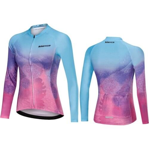 Cycling Jersey Woman Outfits Mountain Bike Clothing Running Quick Dry MTB Breathable BMX Top Mujer For Bicycle Tracksuit Women