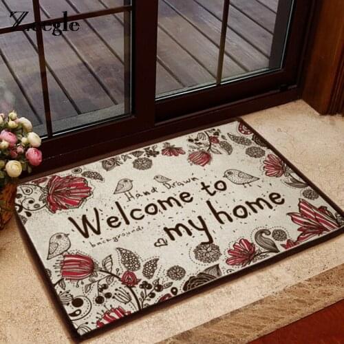 Zeegle Door Mats For Entrance Door Anti-slip Mats Hallway Floor Mat Kitchen Rugs Soft Bedroom Carpets Bedside Mats