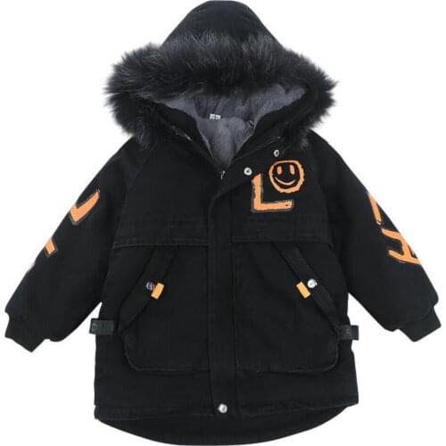 Boys Winter Coat 2021 New Children Teenage Boy Thick Jacket Children Clothing Fur Parkas Padded Parka 3 4 5 6 7 8 9 10 12 Years1