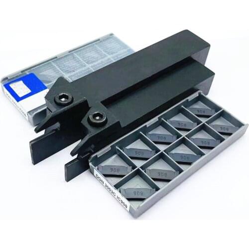10PCS DGN 3003J / DGN 3003C 3mm grooving carbide insert + 1PC DCTR2020-2T20 DCTR1616-3T20 Turning holde