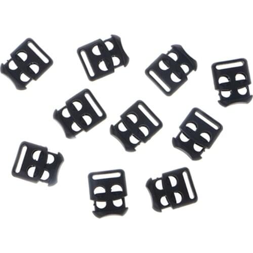 10 Pcs/Lot Non-Slip Shoelace Buckle Clip Stopper Rope Clip Clamp Cord Cable Lock