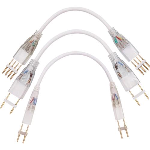 2pin/4pin Led Corner Connector RGB straight Connector 110V 220V middle Double Connectors