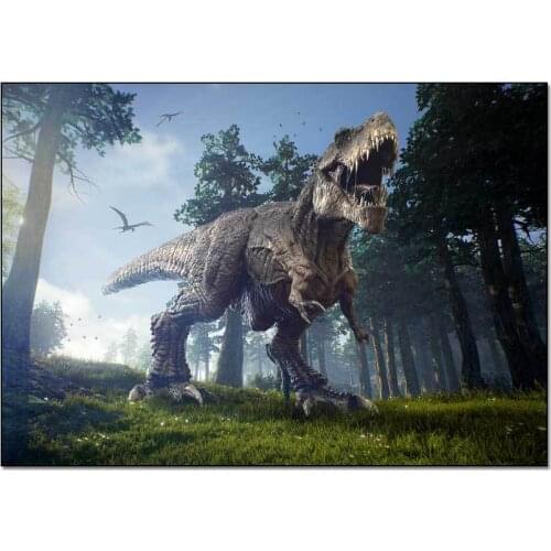 3D Jurassic Dinosaur Print Living Room Carpet Parlor Large Area Rug Home Decor Mat Boys Bedroom Play Rug Bedside Corridor Rugs