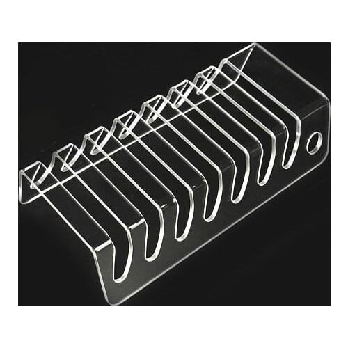 7 Slots Clear Acrylic Storage Rack Holder Jewelry Accessory Collection Organizer