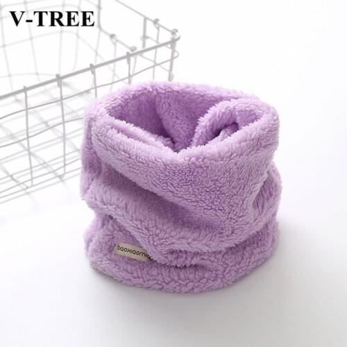 Plus Velvet Girls Neck Scarf Toddler Winter Scarf Thick Warm Boys Girls Baby Plush Collar Children Ring Scarf Adult
