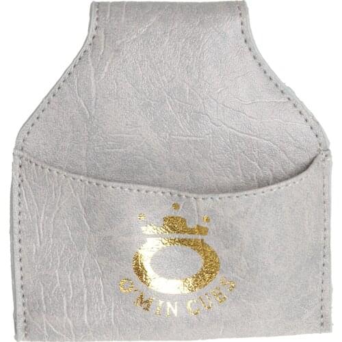 Billiard Snooker Pool Cue PU Leather Chalk Holder Pouch Bag Clip