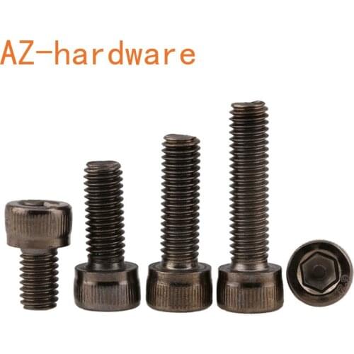 Cheese head hex socket bolt 12.9 Black nickel cup head hexagon socket screw 10Pcs
