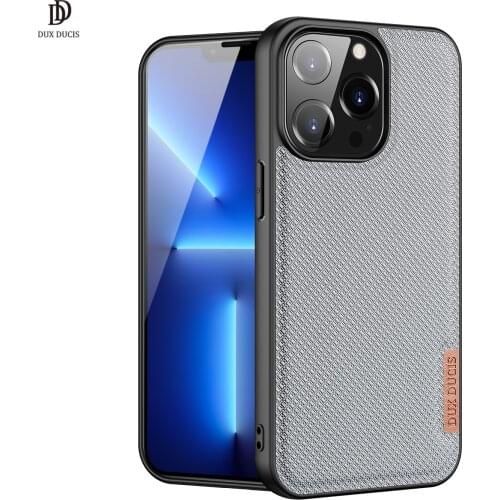For iPhone SE 2020/7/8/11/11 Pro/Promax Case DUX DUCIS Fino Series Woven Fabric Protecting Back Case Cover Top TPU+PC+PVC+NYLON