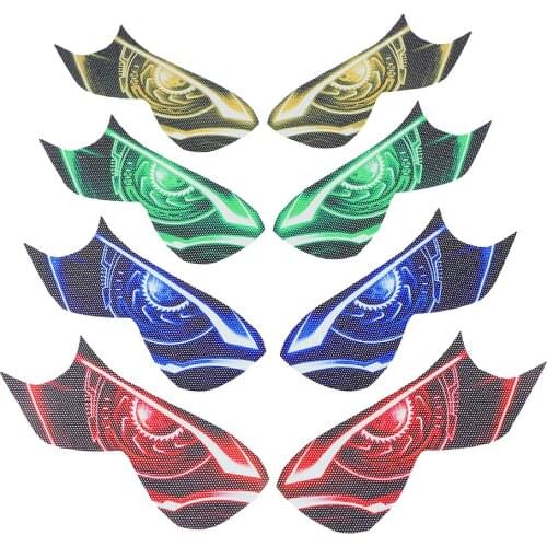 Motorcycle Headlight Decoration Sticker For Kawasaki Ninja ZX-14R ZX14R ZX 14R 2012-2014 3D Head Light Fairing Protection Decal