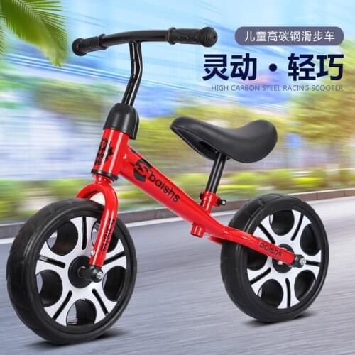 Childrens Balance Scooter 2 to 6 Non-pedal Scooter 12 Inch Roller Scooter Sliding Children Bike