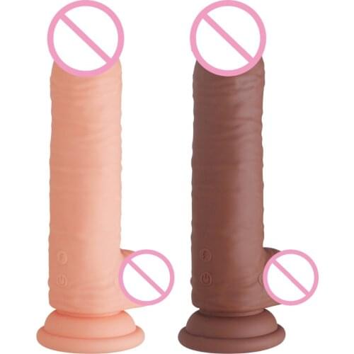 12 Speeds Rotating Dildo Realistic Vibrator for Woman Anal Big Suction Cup Dildos Penis Erotic Toys for Adults Sex Toys Shop