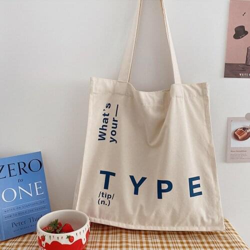 Women Canvas Shopping Bag Large Type Books Bag Female Cotton Cloth Shoulder Bag Eco Handbag Tote Reusable Grocery Shopper Bags