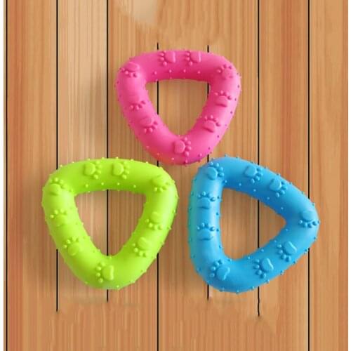 TPR Pet Chew Toys Dog Toys Puppy Chewing Interactive Rubber Anti Bite Molar Clean The Teeth Play Games Random Color