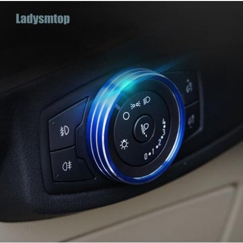 Ladysmtop Car styling Headlight adjustment Knob Case for Ford Everest Ranger Escort Mustang Mondeo Focus 3 4 Kuga Edge Taurus