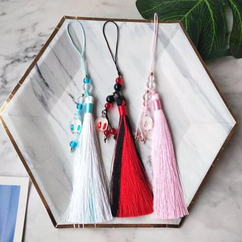 Lan Wang Ji Keychain Man Key Chain Tassel Women Key Holder Couples Keyring Antiquity Key Ring Wedding Mo Dao Zu Shi Porte Clef