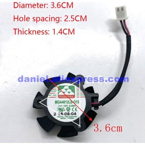 MAGIC MGA4012LB-O15 12V 0.09A desktop computer mini small motherboard graphics cooling fan