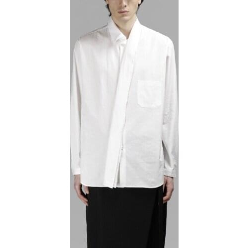 Mens New clothing Bigbang Hair Stylist slim fashion Personality loose shirt Plus size singer costumes
