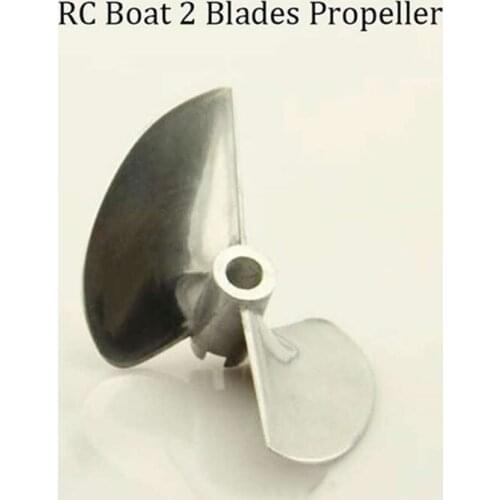 Rc Propeller CNC Machined 2 Blades Alloy For 6.35mm 1/4" Prop Shaft Rc Boat