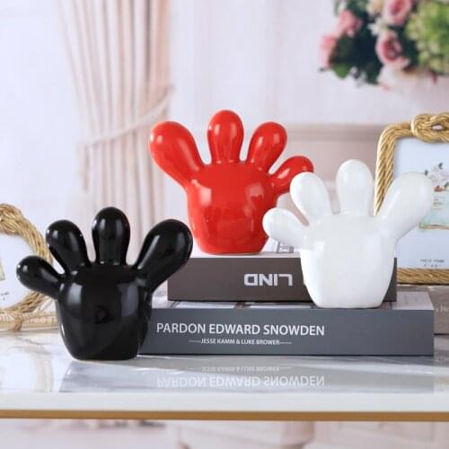 Modern Ceramic Foot Ornament Crafts Home Livingroom Table Figurines Decoration Restaurant Office Desktop Furnishing Accessories
