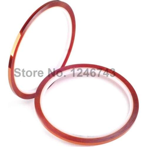 1PCS 3mm Heat Resistant High Temperature Polyimide Adhesive Tape Tawny Hot New