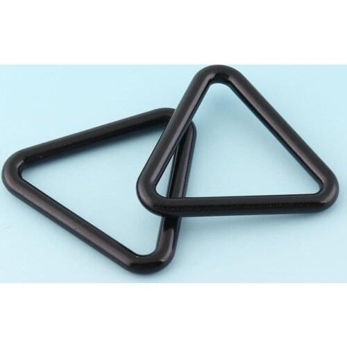Triangles Buckles Blacks Alloy buckles for Webbing Strap Purse Handbag Leathercraft Hardware Bag rings